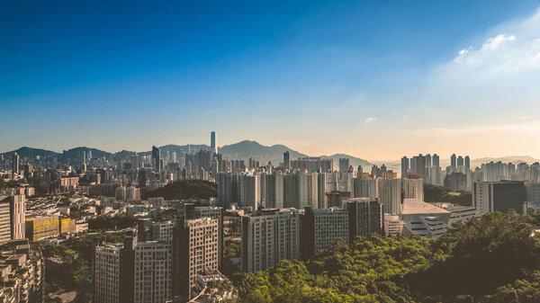 Hong Kong urban city at kowloon tong 3 May 2022