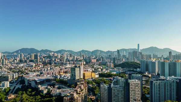 A city scape of Kowloon East at kowloon tong 3 May 2022