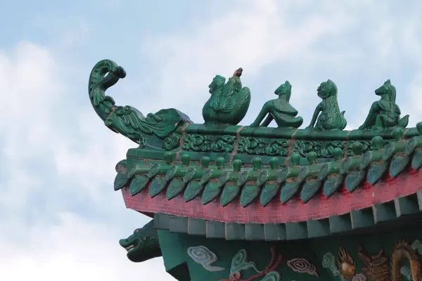 中国の寺院の屋根伝統の概念は — ストック写真