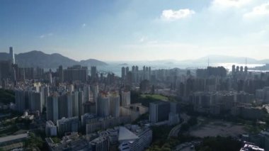 Kowloon, Hong Kong manzarası 3 Mayıs 2022