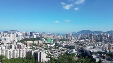 Kowloon, Hong Kong manzarası 3 Mayıs 2022
