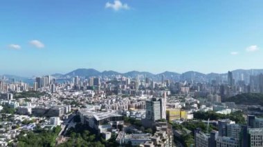 Kowloon, Hong Kong manzarası 3 Mayıs 2022