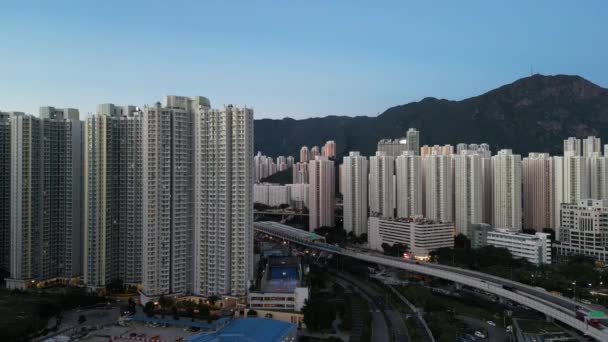 Paesaggio Urbano Della Zona Residenziale Choi Hung Maggio 2022 — Video Stock