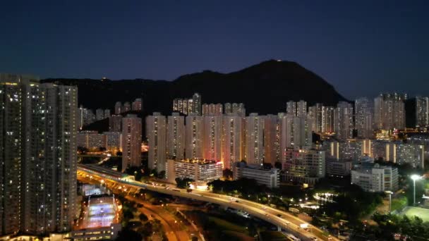 Paisaje Urbano Zona Residencial Choi Hung Mayo 2022 — Vídeo de stock