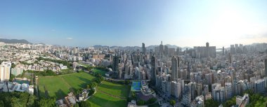 Şehrin yerleşim yeri Sham Shui Po, HK 10 Ekim 2022