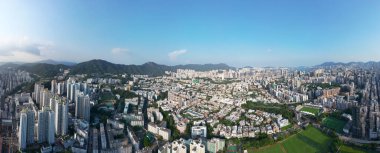 Kowloon Tong 'daki Orta Kowloon şehrinin manzarası 10 Ekim 2022