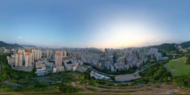 Sham Shui Po 'nun batısındaki Kowloon şehri 10 Ekim 2022