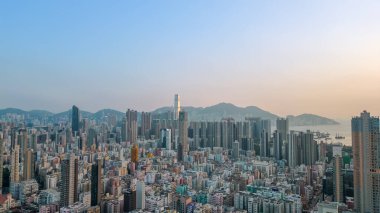 Sham Shui Po 'nun batısındaki Kowloon şehri 10 Ekim 2022