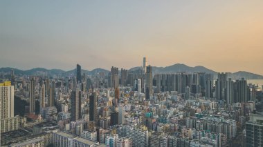 Sham Shui Po 'nun batısındaki Kowloon şehri 10 Ekim 2022