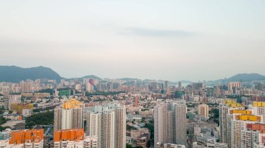 Kowloon Yarımadası şehir manzarası, Sham Shui Po 10 Mayıs 2022