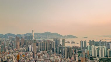 Kowloon Yarımadası şehir manzarası, Sham Shui Po 10 Mayıs 2022