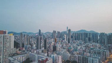 Kowloon Yarımadası şehir manzarası, Sham Shui Po 10 Mayıs 2022