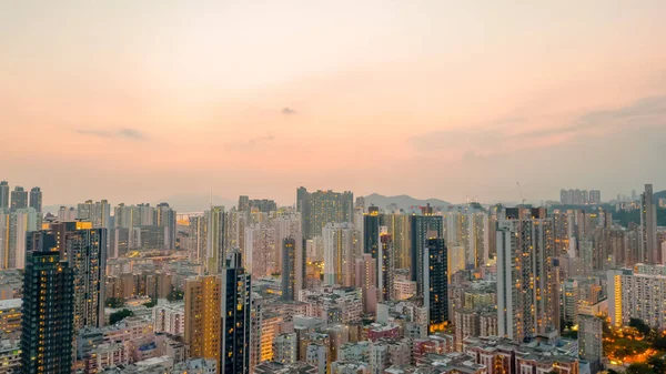 Kowloon Yarımadası Şehir Manzarası Sham Shui Mayıs 2022 — Stok fotoğraf