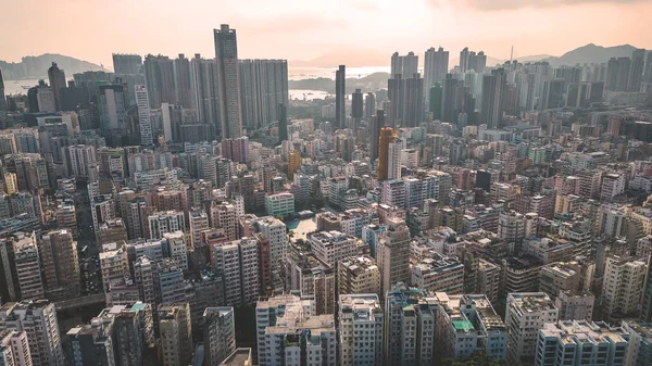 Miasto Scape Sham Shui Hong Kong Maja 2022 — Zdjęcie stockowe