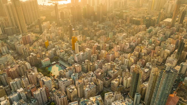 Τοπίο Της Πόλης Της Χερσονήσου Kowloon Sham Shui Μαΐου 2022 — Φωτογραφία Αρχείου