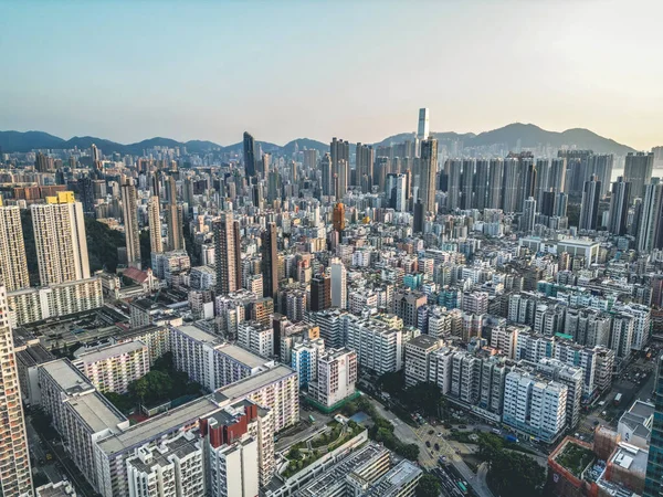 Sham Shui Nun Batısındaki Kowloon Şehri Ekim 2022 — Stok fotoğraf