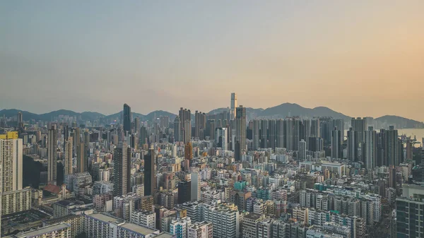 Pejzaż Miasta Kowloon Zachód Sham Shui Paź 2022 — Zdjęcie stockowe