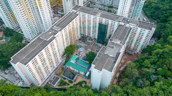 Pak Tin Estate Block Renovation Oct 2022 — стокове фото