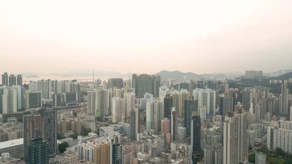 Τοπίο Της Πόλης Της Χερσονήσου Kowloon Sham Shui Μαΐου 2022 — Φωτογραφία Αρχείου