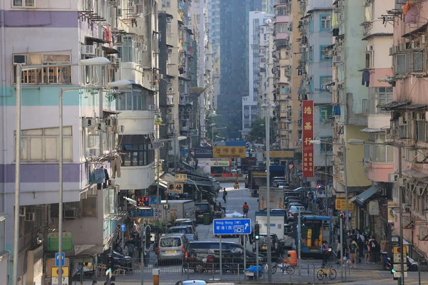 Oct 2022 Old Apartment Nam Cheong Street — Stock Photo, Image