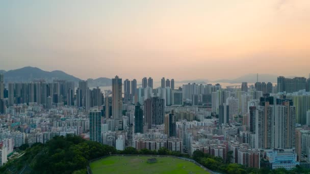 Pejzaż Miasta Kowloon South Półwyspie Kowloon Maja 2022 — Wideo stockowe