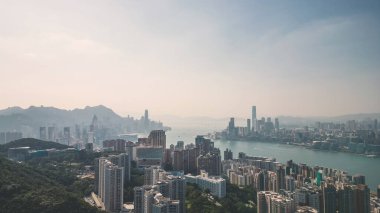 Victoria Limanı Kuzey Noktası Hong Kong 1 Nisan 2022