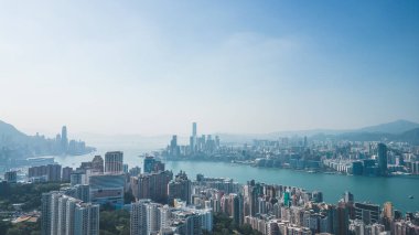 Victoria Limanı Kuzey Noktası Hong Kong 1 Nisan 2022