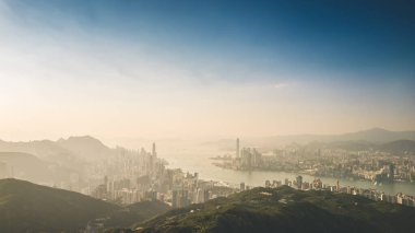 Victoria Limanı Kuzey Noktası Hong Kong 1 Nisan 2022