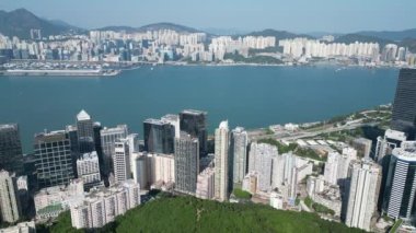 Quarry Bay, Hong Kong şehir merkezi 1 Nisan 2022