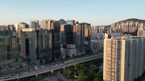 Jan 2022 Kwun Tong Bypass Carretera Hong Kong — Vídeo de stock