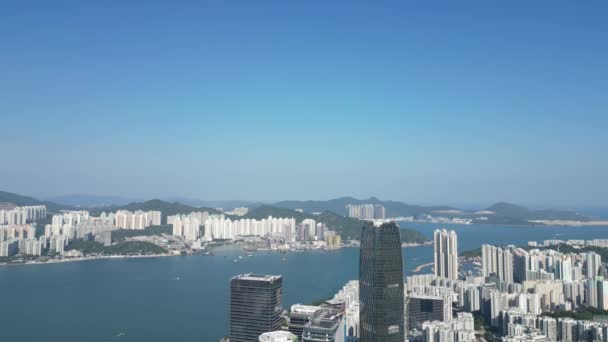 Zatoka Kamieniołomów Hong Kong Centrum Miasta Kwietnia 2022 — Wideo stockowe
