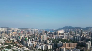 Kowloon Tong 'daki Orta Kowloon' un şehir manzarası 1 Mayıs 2022