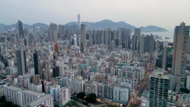 Mayıs 2022 Sham Shui Nun Batısındaki Kowloon Şehri — Stok video