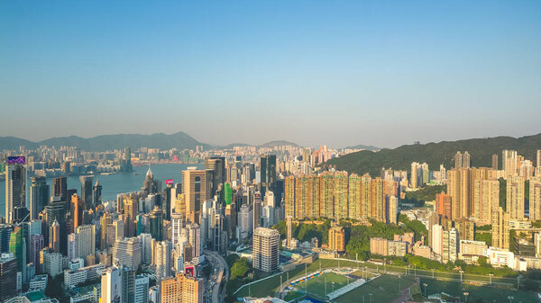 14 Oct 2022 the skyline of Happy Valley, hong kong