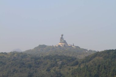 1 Ocak 2012 Ngong Ping 'deki Buda heykeli.