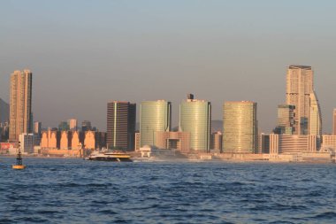 18 Mart 2012 Kowloon şehir manzarası, Hong Kong manzarası