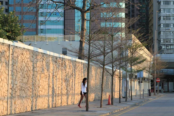 Promenada Centralna Zachodnia Hongkong Marca 2012 — Zdjęcie stockowe