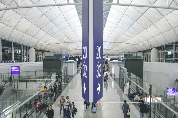 Het Hong Kong International Airport Interieur April 2012 — Stockfoto