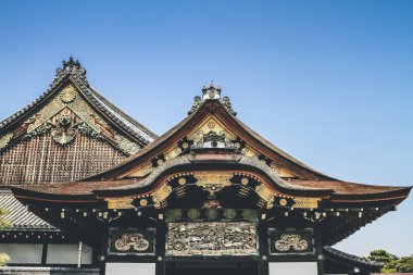 Kyoto, Japonya 'daki Nijo Kalesindeki Ninomaru Sarayı 8 Nisan 2012