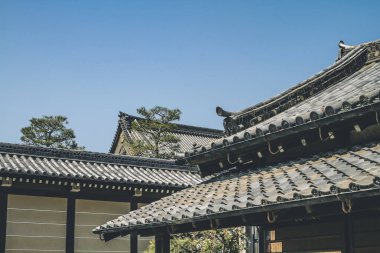 Kyoto, Japonya 'daki Nijo Kalesindeki Ninomaru Sarayı 8 Nisan 2012