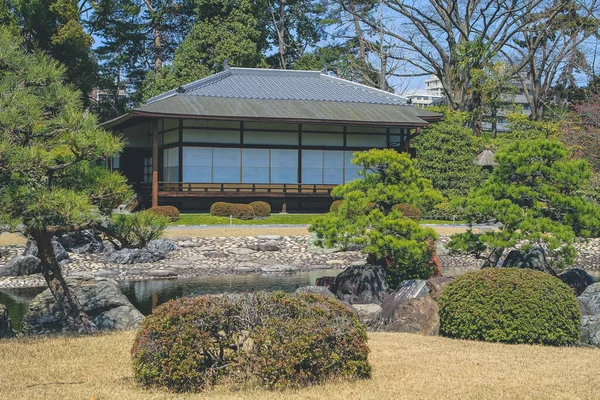 Jardin Seiryu Salon Thé Château Nijo Kyoto Japon — Photo