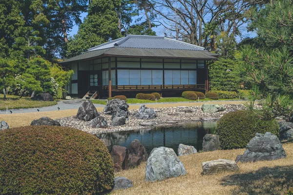 Jardín Seiryu Casa Castillo Nijo Kyoto Japón Abril 2012 —  Fotos de Stock