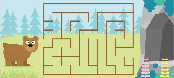 Uzaylı temalı çocuklar için Maze yapboz sayfası