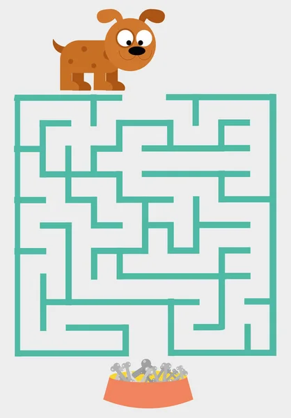 Kedi temalı çocuklar için Maze yapboz sayfası