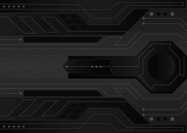 Modern tasarım soyut siyah zemin dinamiği, lüks fütüristik teknoloji. vektör illüstrasyonu