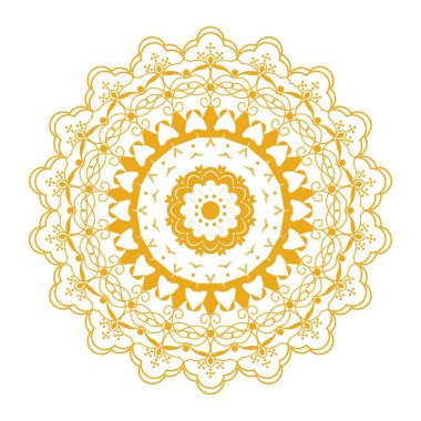 Lüks dekoratif mandala tasarımı altın rengi. Lüks çiçek dekorasyonu Ramazan arkaplanı