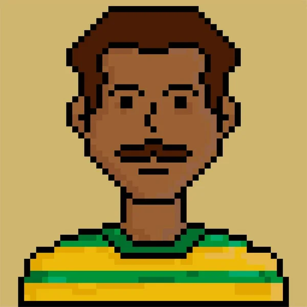 Icon People Character Pixel Art Style Avatar Character Bit — ストックベクタ