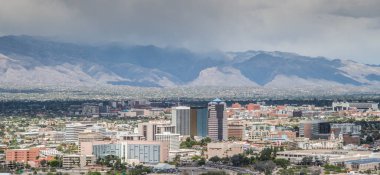 Aerial view of downtown Tucson