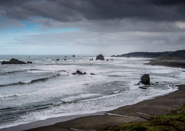 Breaking waves near Cape Blanco on the Oregon coast