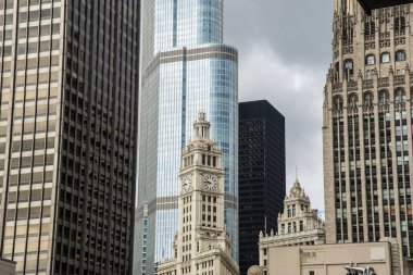 Chicago Illinois şehir merkezindeki binalar